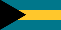 Флаг Багамских островов.