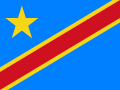 Флаг Демократической Республики Конго.