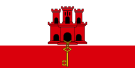Флаг Гибралтара.