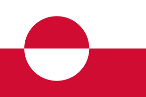 Флаг Гренландии.