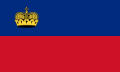 Флаг Лихтенштейна.