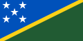 Флаг Соломоновых островов.