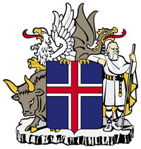 Герб Исландии.