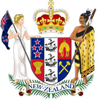 Герб Новой Зеландии.